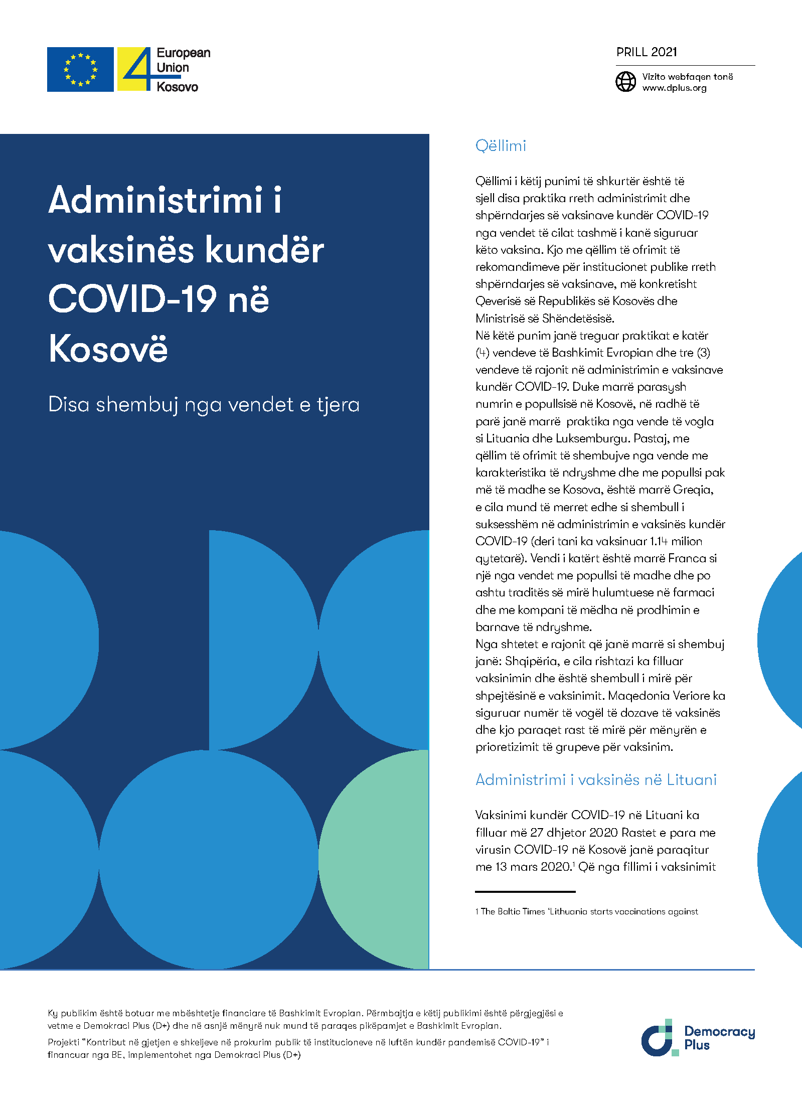 Administrimi i vaksinës kundër COVID-19 në Kosovë