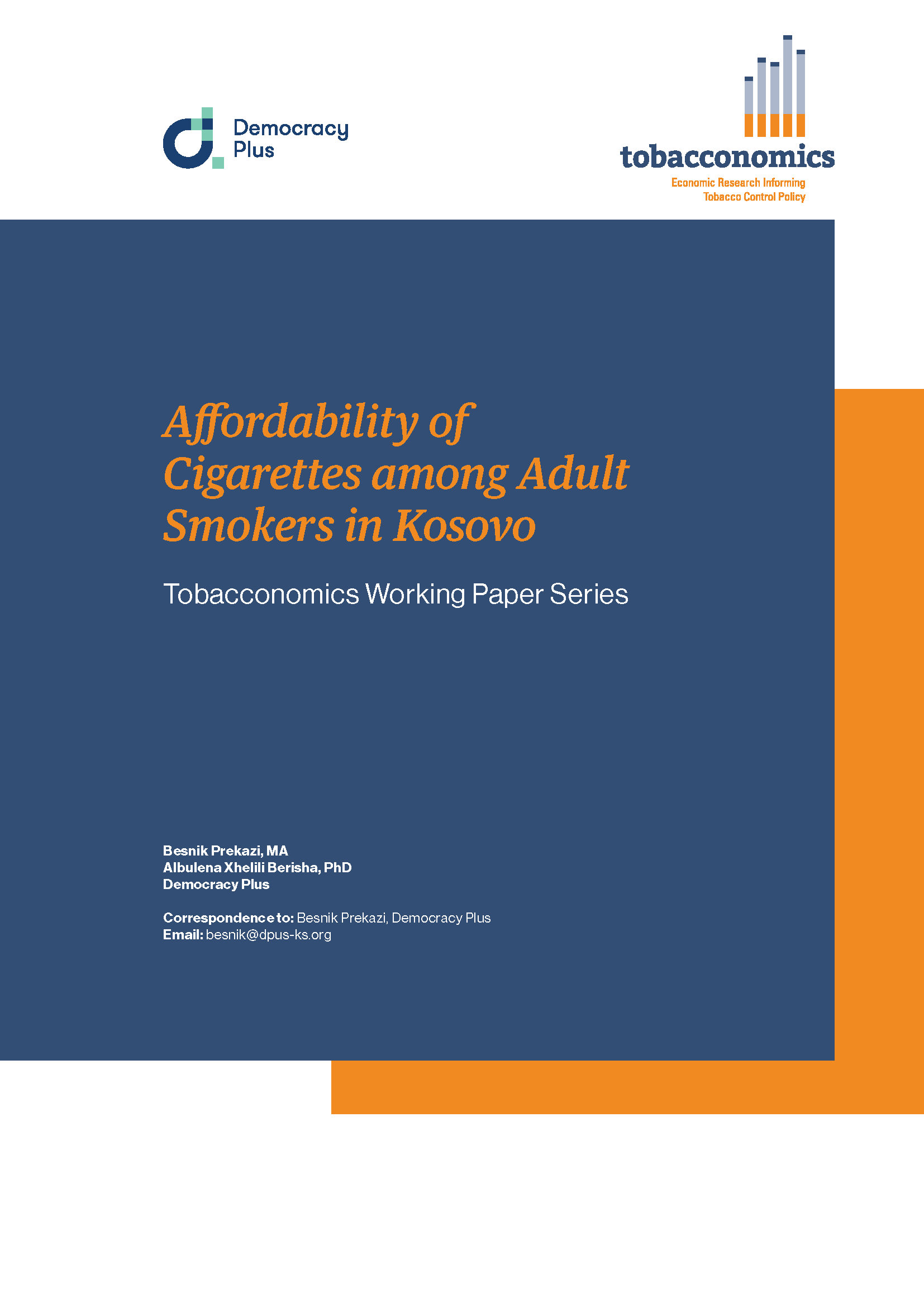 Affordability of Cigarettes among Adult Smokers in Kosovo