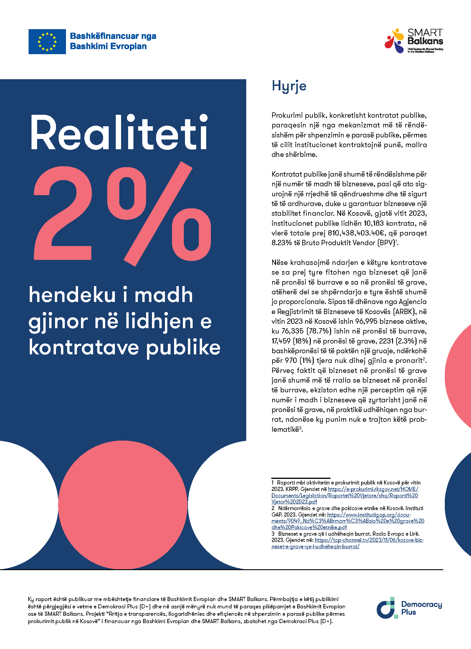 Realiteti 2% – hendeku i madh gjinor në lidhjen e kontratave publike