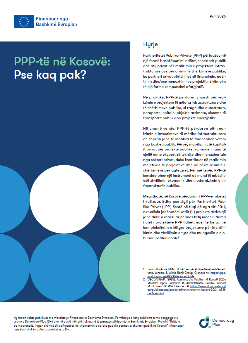 PPP-të në Kosovë: Pse kaq pak?